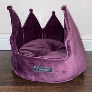 Purple crown nandog bed small dog royalty